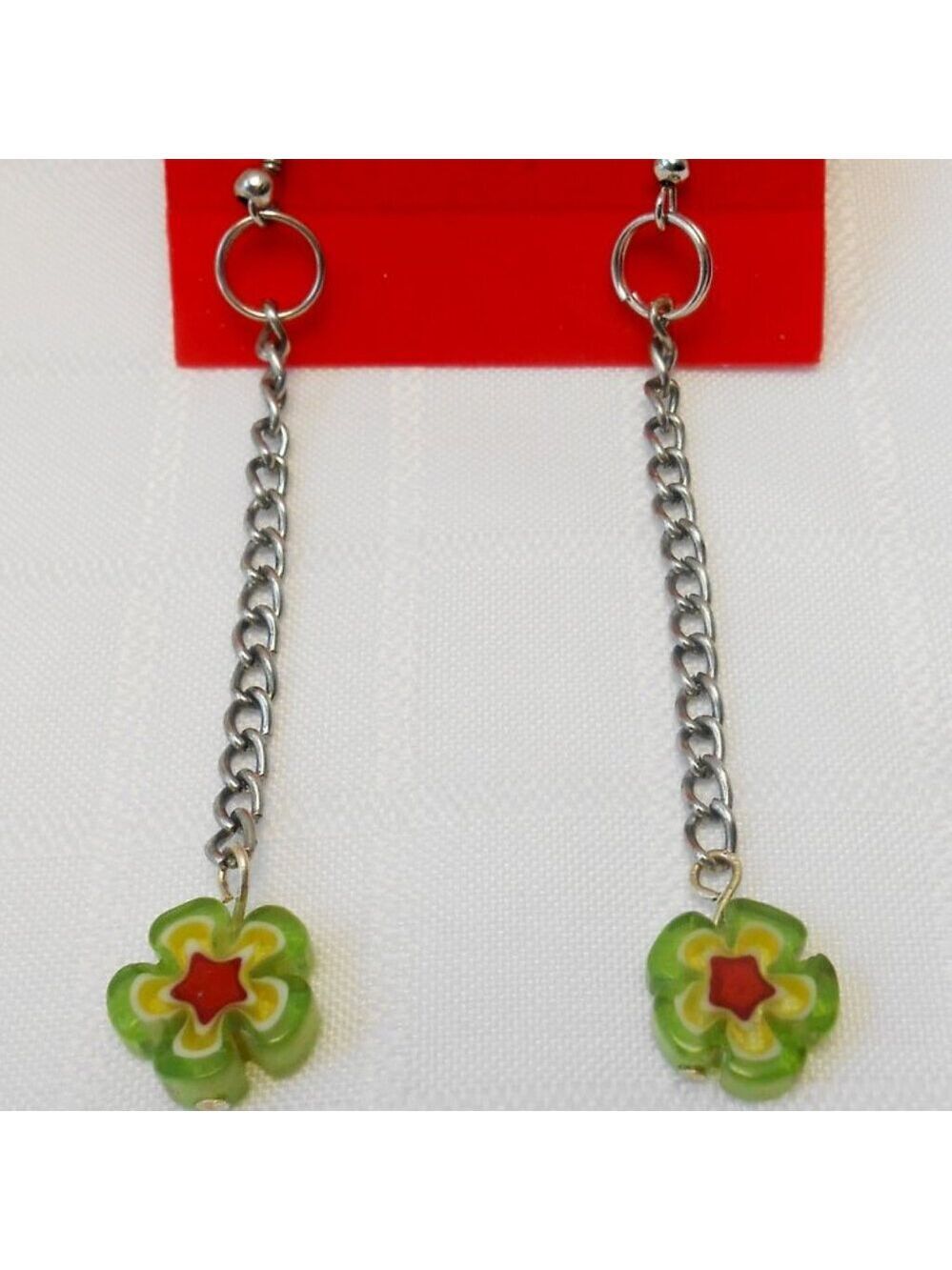 No 2 Handmade earrings with blowtorch glass beads